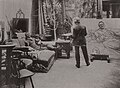 Ŝaljapin en studio de Ilja Repin - 1915