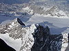 Hoher Dachstein (2995 m n.p.m.) na zdjęciu z samolotu