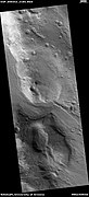 Flow being constricted, as seen by HiRISE under HiWish program