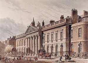 The East India House, the headquarters of the ...