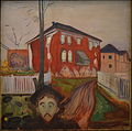 Roter Wilder Wein (1898–1900), Öl auf Leinwand, 121 × 119,5 cm, Munch-Museum Oslo