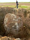 The Colossus of Ostermunzel during its excavation