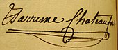 signature de Guillaume de Barrême de Châteaufort