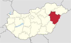 Localisation de Débrèce en Hongrie