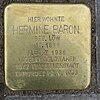 Stolperstein für Hermine Baron