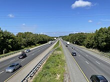 I-95 southbound past MD 279 in Cecil County I-95 SB from MD 316 overpass.jpeg