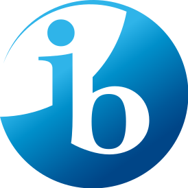 Логотип фонда International Baccalaureate [Интэрнэ́шл Баккало́реат], в состав которого входит Берлинская Бранденбургская школа