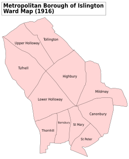 Islington Met. B Ward Map 1916.svg