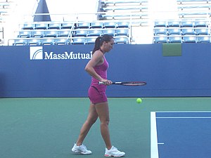 Jelena Jankovic Practicing At The 2007 US Open