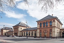 Kaposvár felújított vasútállomása