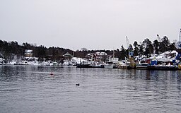Vy från Eols udde mot Kummelnäsviken