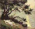Baigneuses nues au Bois de la Chaise (Noirmoutier) - ca 1923 - Huile sur toile - 50 × 60 cm