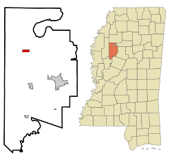 Location of Schlater, Mississippi