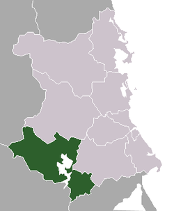 馨江县在富安省的位置