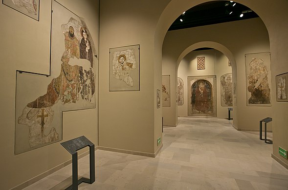 Galeria Faras, sala VI, widok w kierunku narteksu