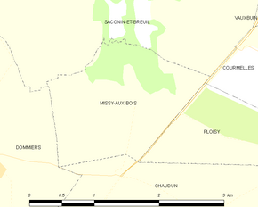 Poziția localității Missy-aux-Bois