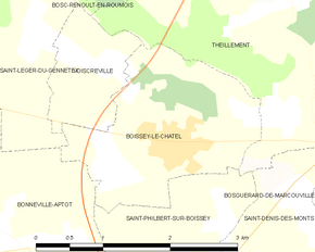 Poziția localității Boissey-le-Châtel