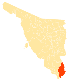 州内の位置の位置図