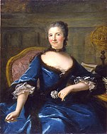 Portrait de Gabrielle Emilie Le Tonnelier de Breteuil マリアンヌ・ロワール(c.1748)