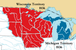 Vị trí của Lãnh thổ Michigan