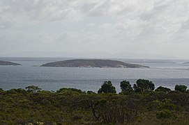 Mistaken-eiland van nabij Goode Beach