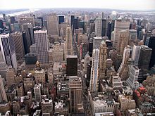 New York City, one of the largest urban areas in the world New-York-Jan2005.jpg