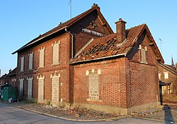 La gare actuellement désaffectée.