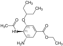 Oseltamivir Structural Formula V2.svg