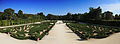 Les parterres de buis du jardin à la française.