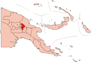 Провінція Дживака на мапі Папуа Нової Гвінеї