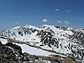 Parângu Mare-toppen set fra Găuri peak