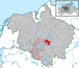 Läget för kommunen Plaaz i Landkreis Rostock
