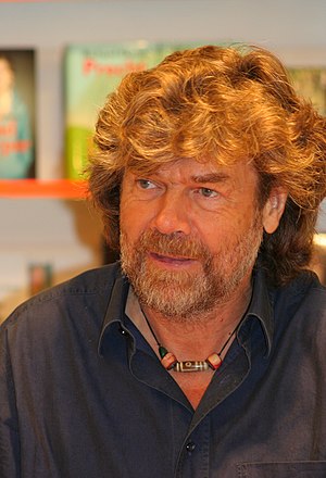 Mountaineer and author Reinhold Messner authog...