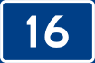 National Road 16 shield