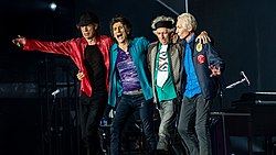 v. l. n. r.: Mick Jagger, Ron Wood, Keith Richards, Charlie Watts (2018)