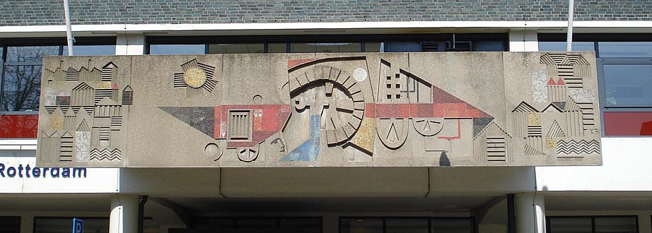 Betonreliëf Katshoek/Hofdijk in Rotterdam