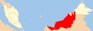 English: Locator map of , with highlighted in red
