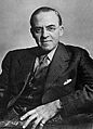 Sir Stafford Cripps, chancelier de l'Échiquier de 1947 à 1950.