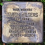 Stolpersteine Würselen Elchenrather Straße 14 Anton Hilgers