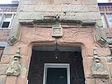 Stonework detail of the porch