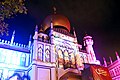Sultan Mosque Light Show April 2022.