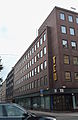 Ruotsin toimihenkilöiden ja virkamiesten keskusjärjestön TCO:n pääkonttori Linnégatanin ja Grev Turegatanin kulmassa.