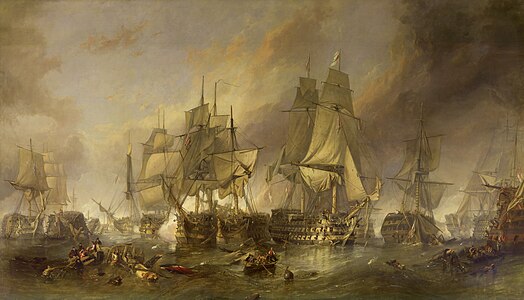 La Bataille de Trafalgar, vers 1836 National Maritime Museum