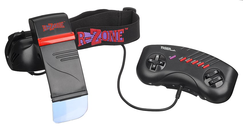 R-Zone headset with controller attached.