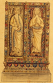 Tombeau d'Alix de Thouars (1201- 1221) et de sa fille Yolande de Bretagne (1218-1272) (d'après l'original de Boudan).