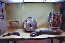 Esparto grass artefacts from the Roman mine workings at Carthago Nova (Cartagena). Museo Arqueologico Municipal de Cartagena. Utilesesparto.jpg