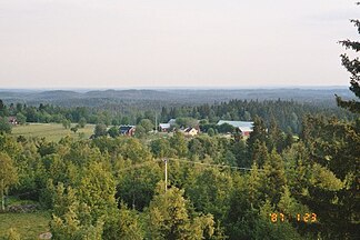 Blick über das Hochland vom Tomtabacken aus