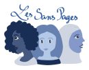 Logo with three women for Les sans pages