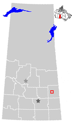Location of Calder, Saskatchewan