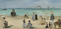 Op het strand van Boulogne (1868)